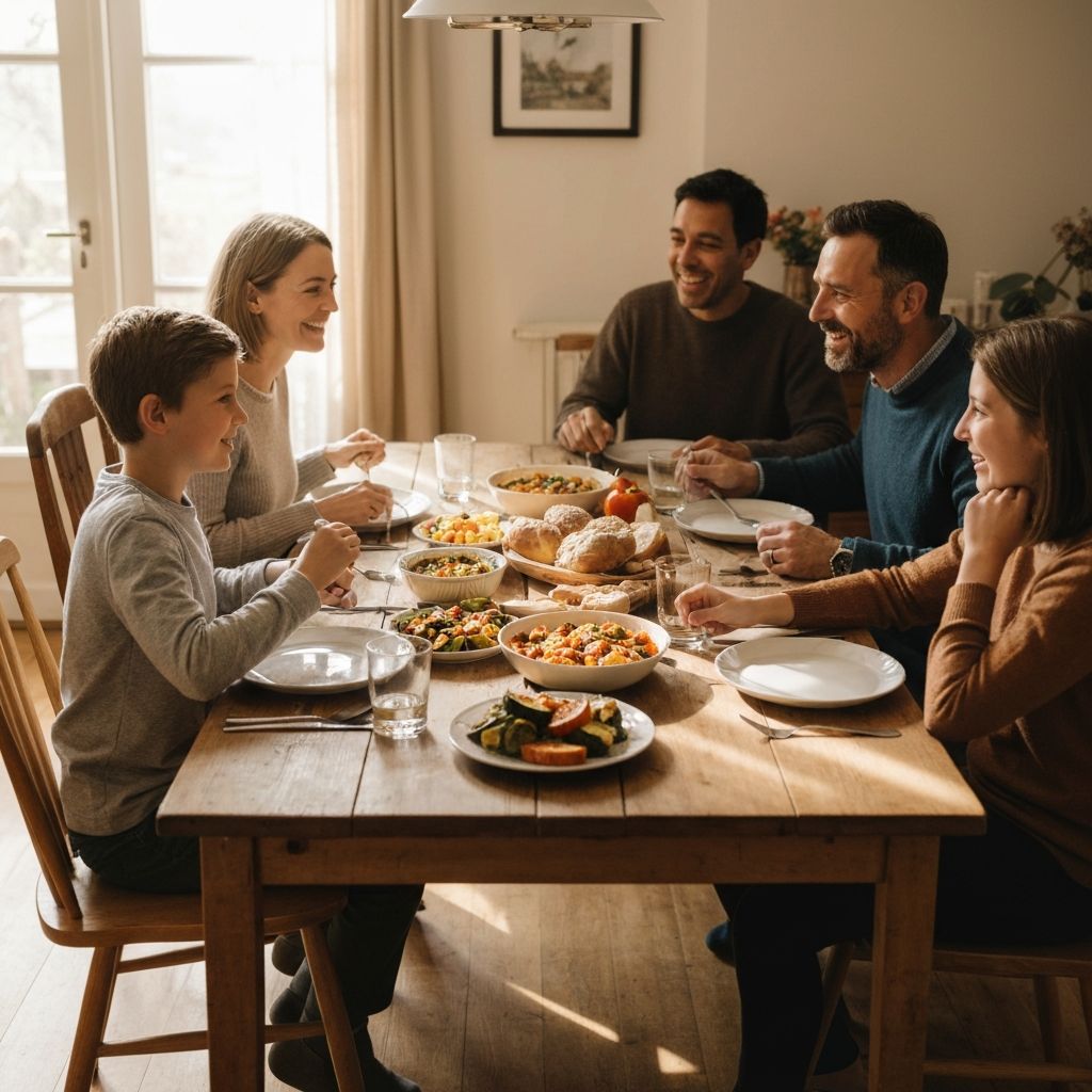 Семейна маса със сезонни ястия